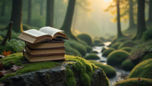 Pile de livres ouverts